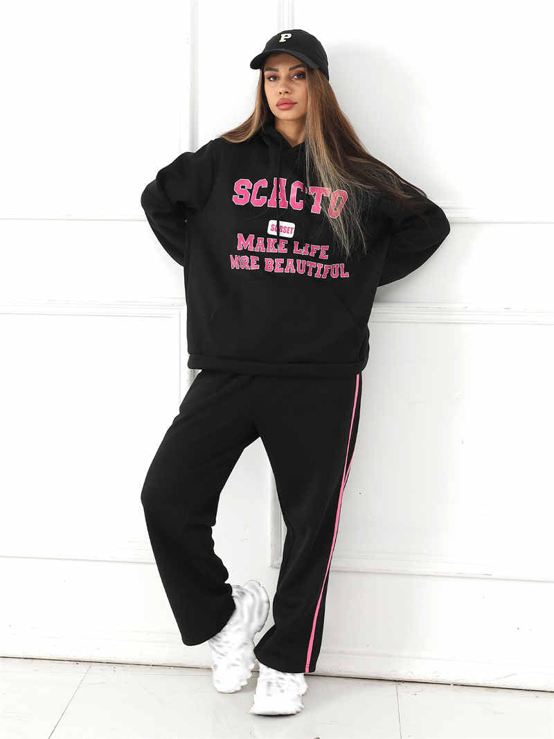 Women'S Fashion Casual Printed Top Pants Set