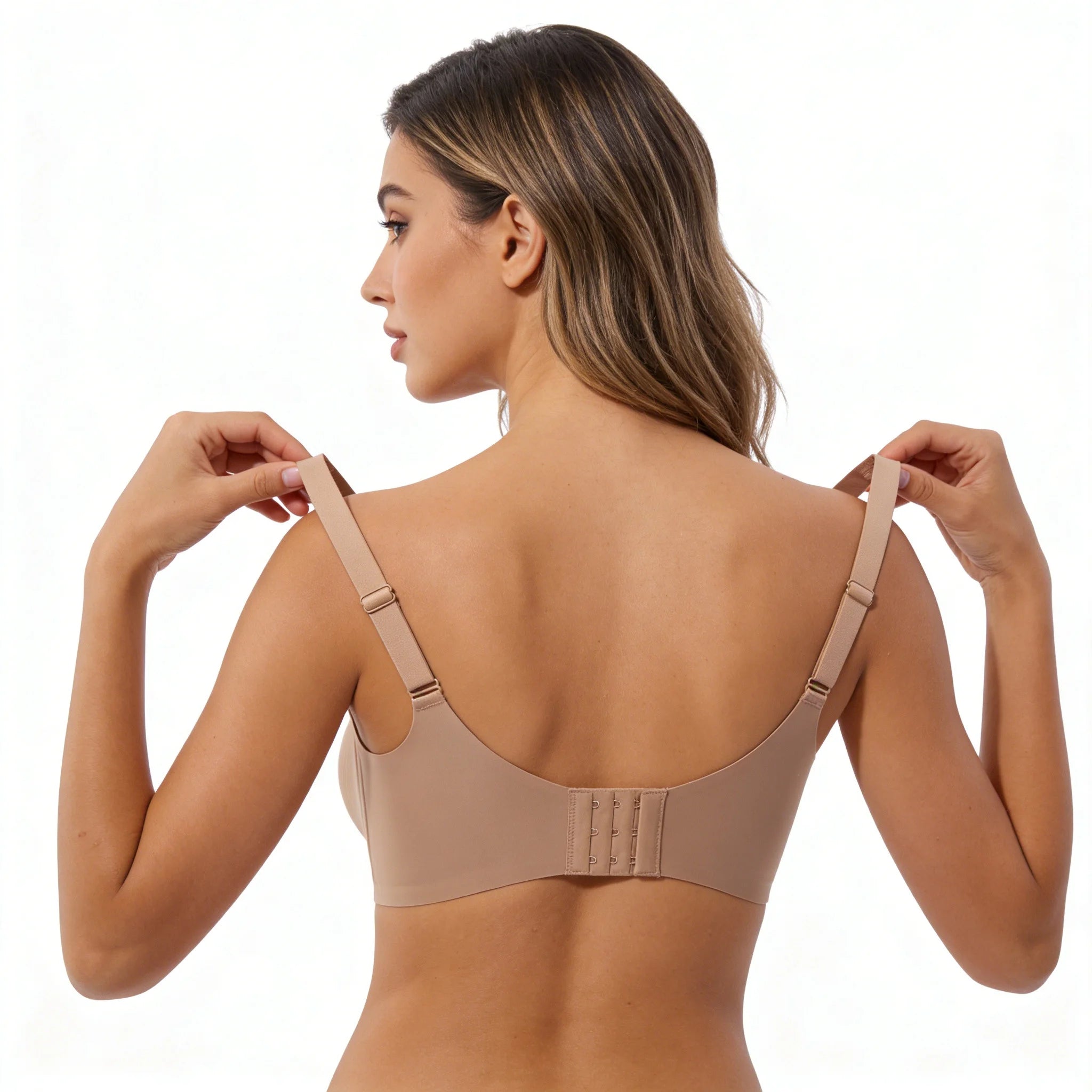 Jelly Soft Push up Bra Wireless Comfort for Women Everyday Full Coverage T Shirt Bra