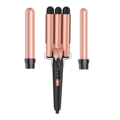 5 in 1 Hair Curlers Set with Curling Brush, 0.35”-1.25” Hair Curler Wand for Hairstyle and Heat Resistant Gloves and Hair Clip