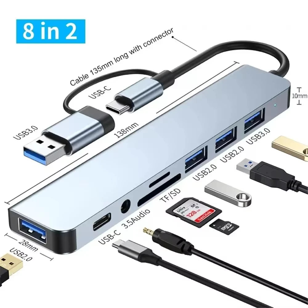 8 in 2 USB-C HUB