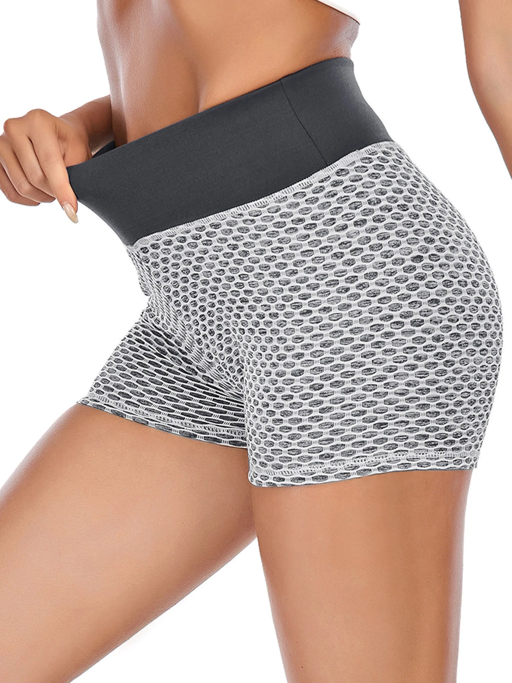 High Waisted Yoga Shorts for Women Butt Lifting Tummy Control Workout Shorts Leggings Running Booty Shorts