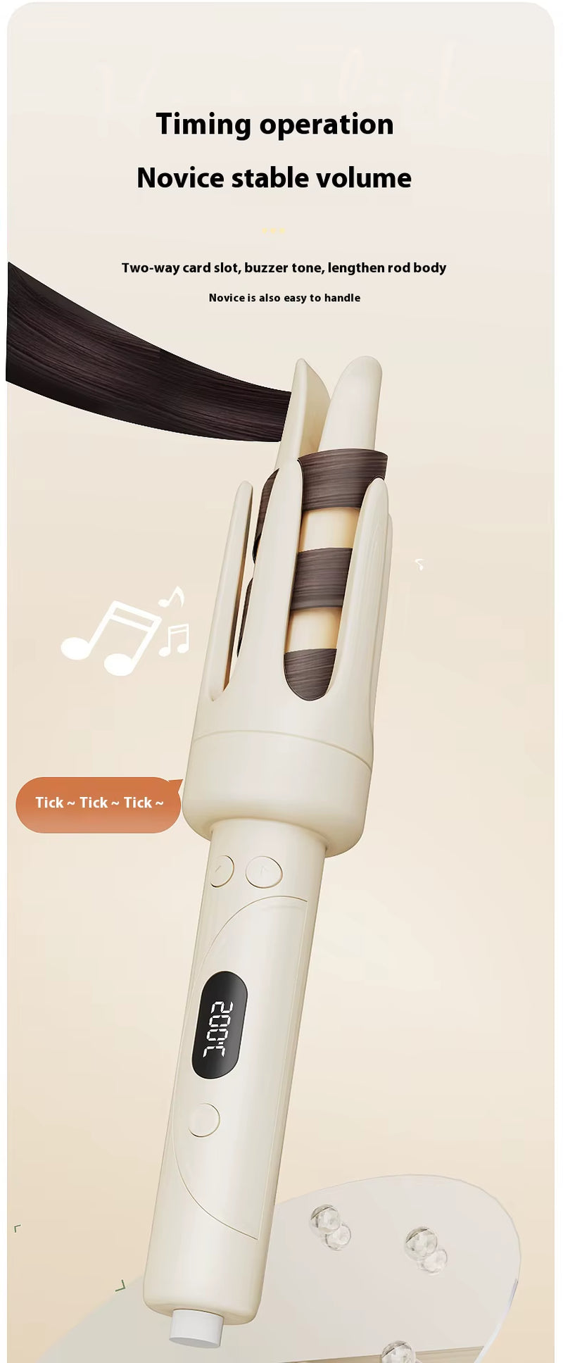 Automatic Curler 32Mm Automatic Rotating Ceramic Curler Professional Curling Wand Curler