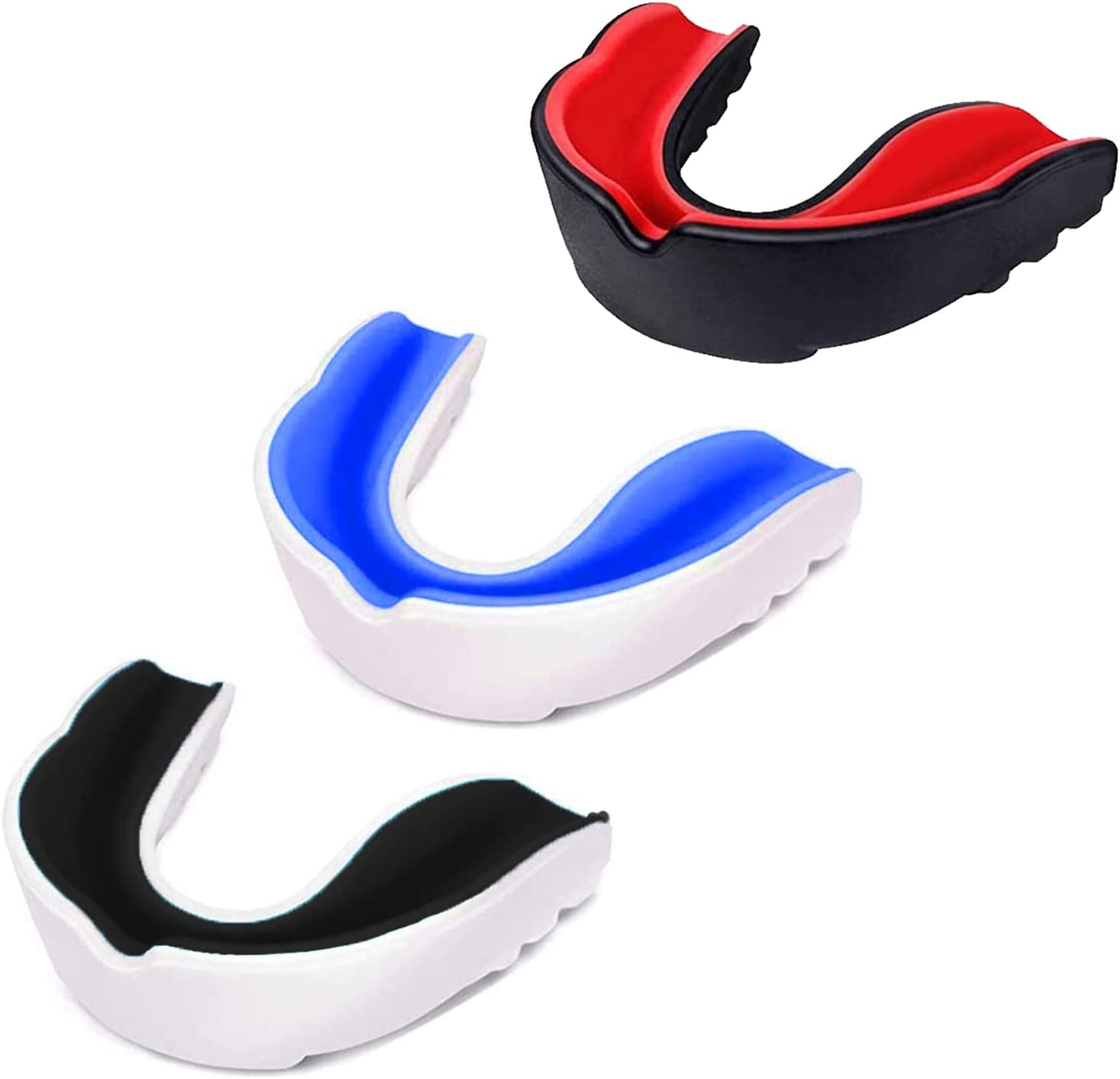 3 Pack Kids Youth Mouth Guard Football Sports Braces Mouthguards for Mouthpiece