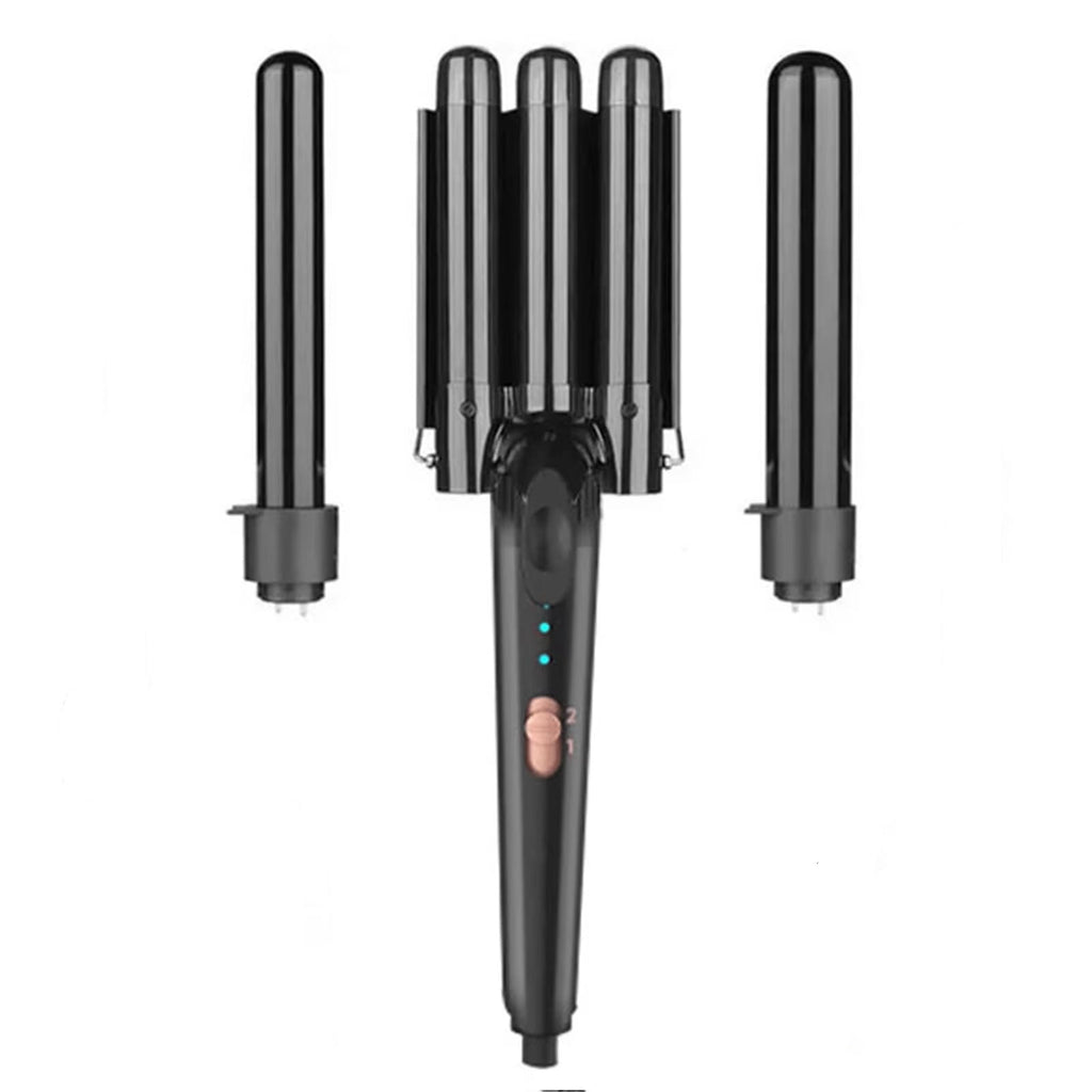 5 in 1 Hair Curlers Set with Curling Brush, 0.35”-1.25” Hair Curler Wand for Hairstyle and Heat Resistant Gloves and Hair Clip