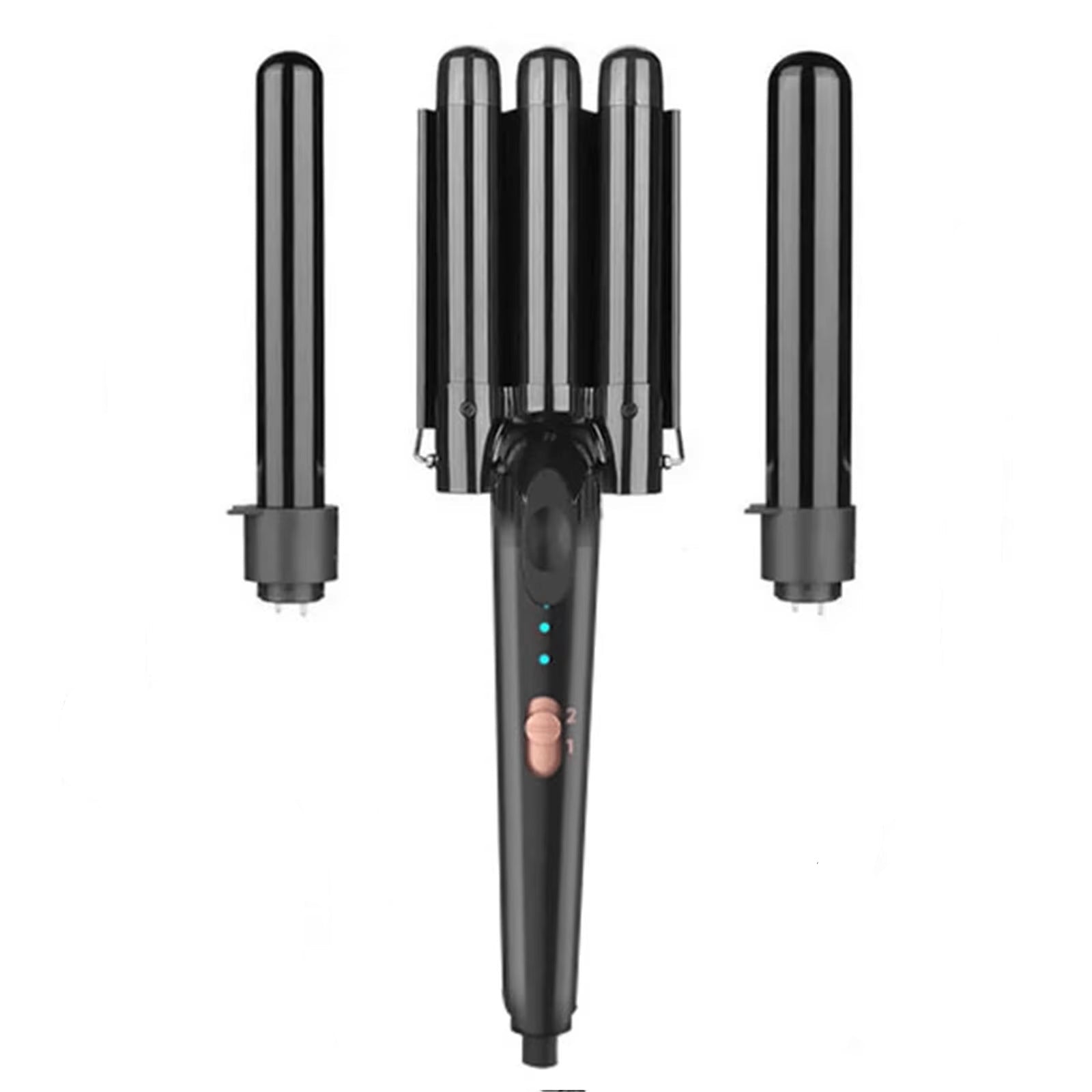 5 in 1 Hair Curlers Set with Curling Brush, 0.35”-1.25” Hair Curler Wand for Hairstyle and Heat Resistant Gloves and Hair Clip