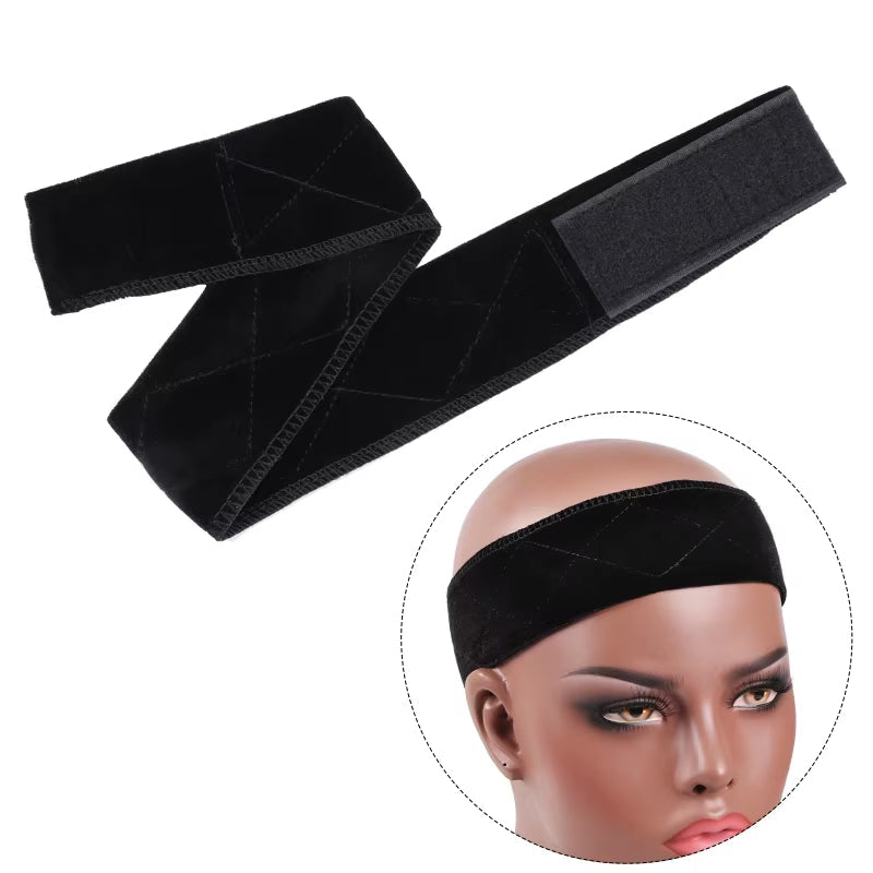 Wig Accessories Wig Band Velvet Wig Grip Band Adjustable Wig Comfort Band Extra Hold Wig Headband