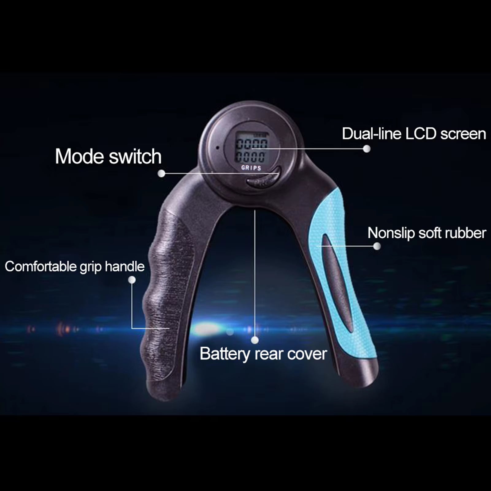 Adjustable Countable Hand Grip Strength Exercise Strengthener Gripper Spring Finger Pinch Carpal Expander for Men Women Athletes