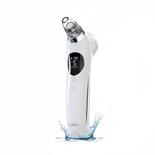 Blackhead Remover Vacuum Facial Pore Cleaner Electric Comedone Whitehead Extractor 5 Suction Probes and 5 Suction Levels Rechargeable Black Heads Remover Tools for Women & Men Facial Skin Care (White)
