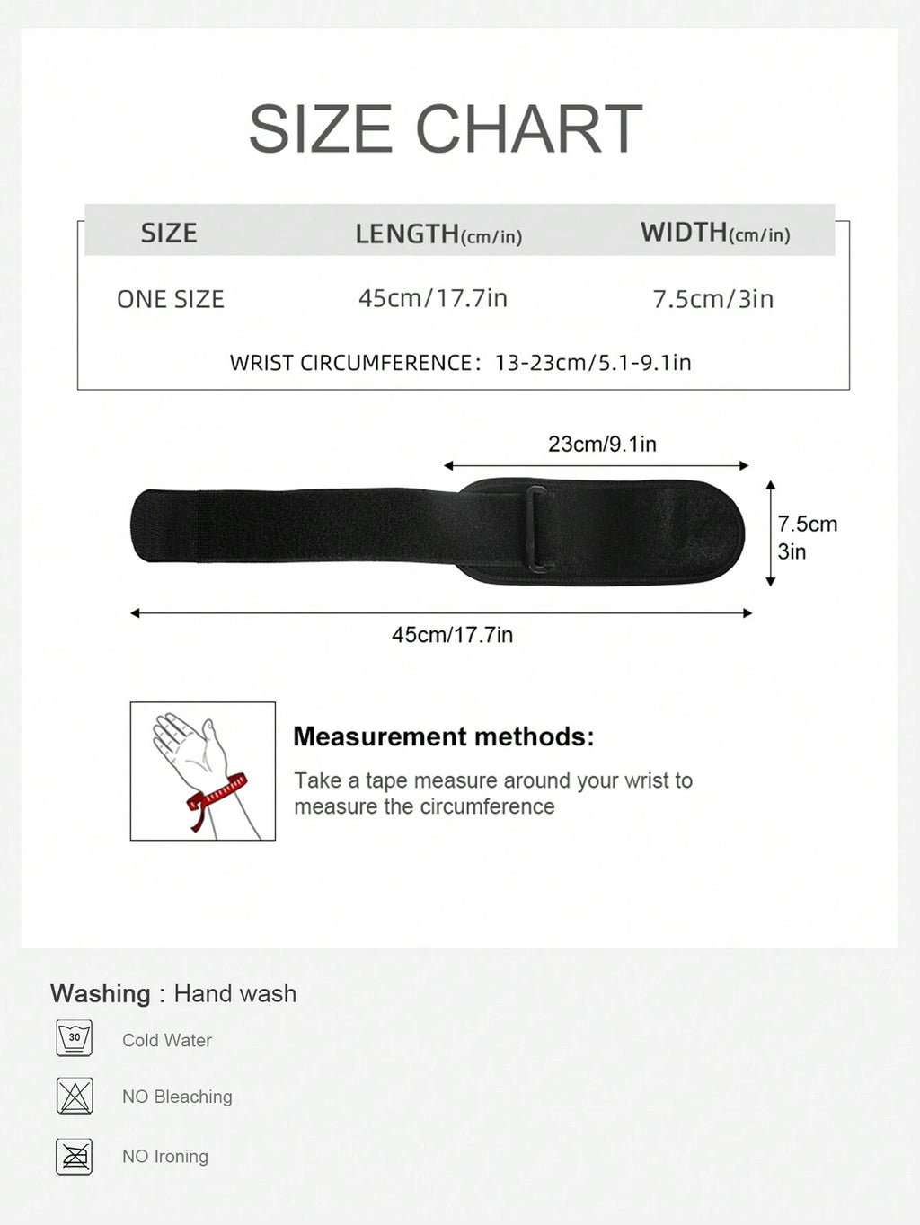 VBOSI 1 Piece Women Men Adjustable Wrist Support Wrap – Unisex Brace for Weightlifting, Basketball & Gym Training Gym Gym Wristbands Accessories