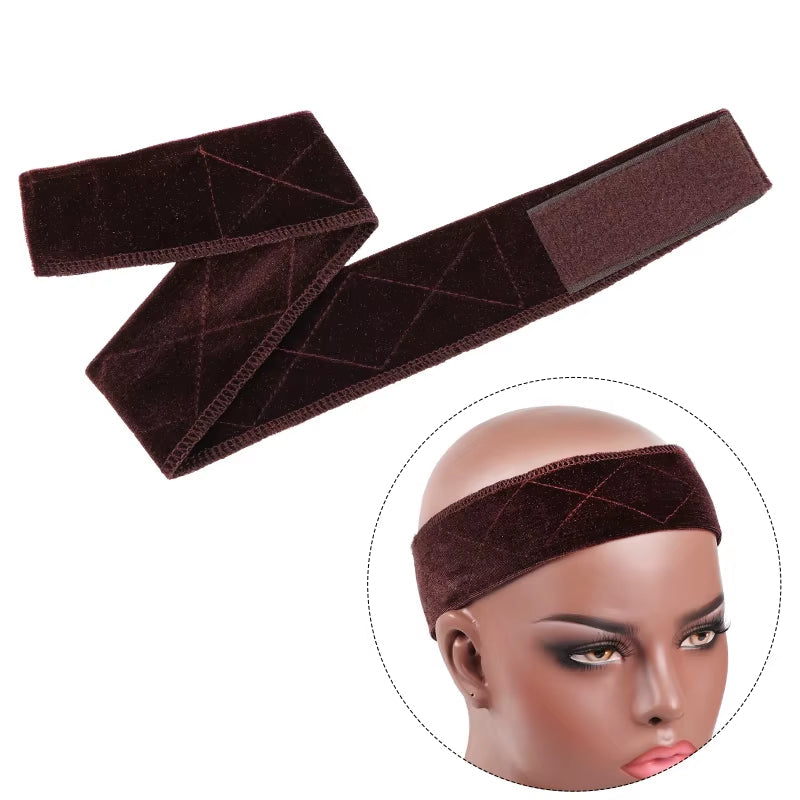 Wig Accessories Wig Band Velvet Wig Grip Band Adjustable Wig Comfort Band Extra Hold Wig Headband