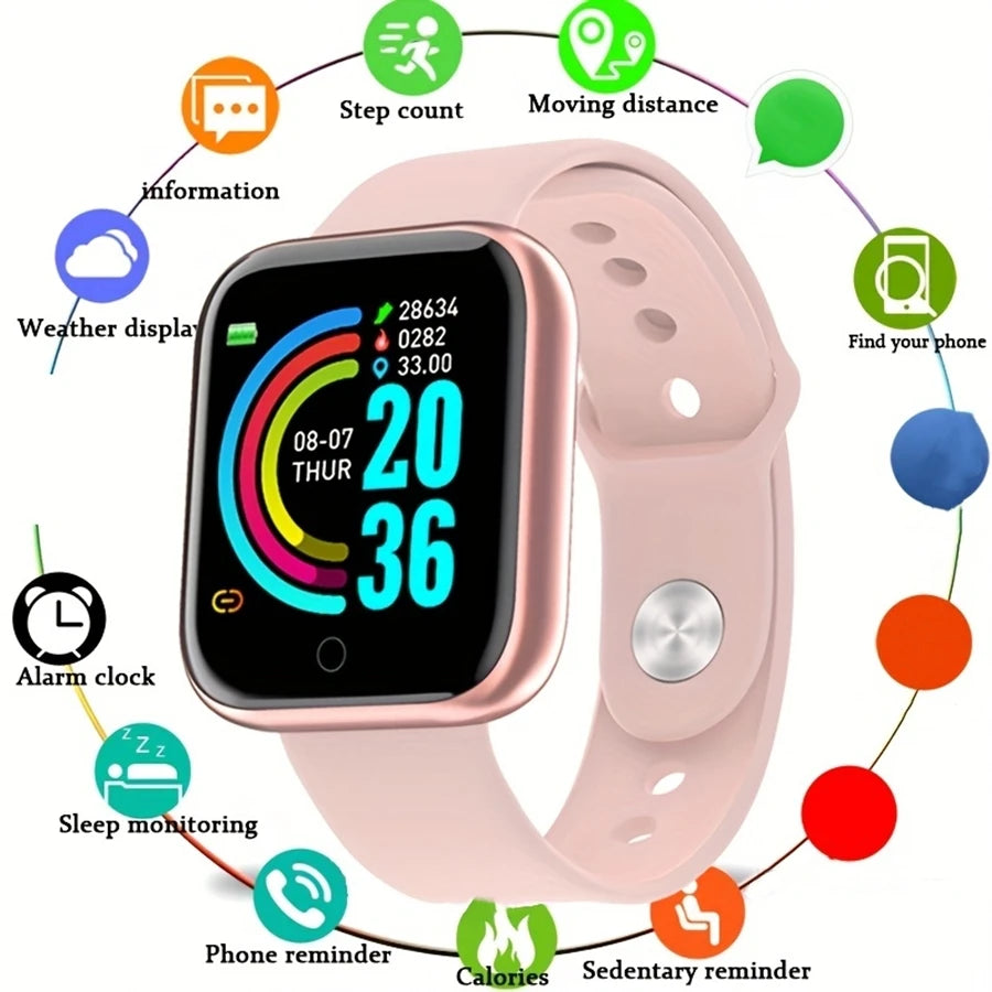 Smartwatch Fitness Monitor For Android IOS