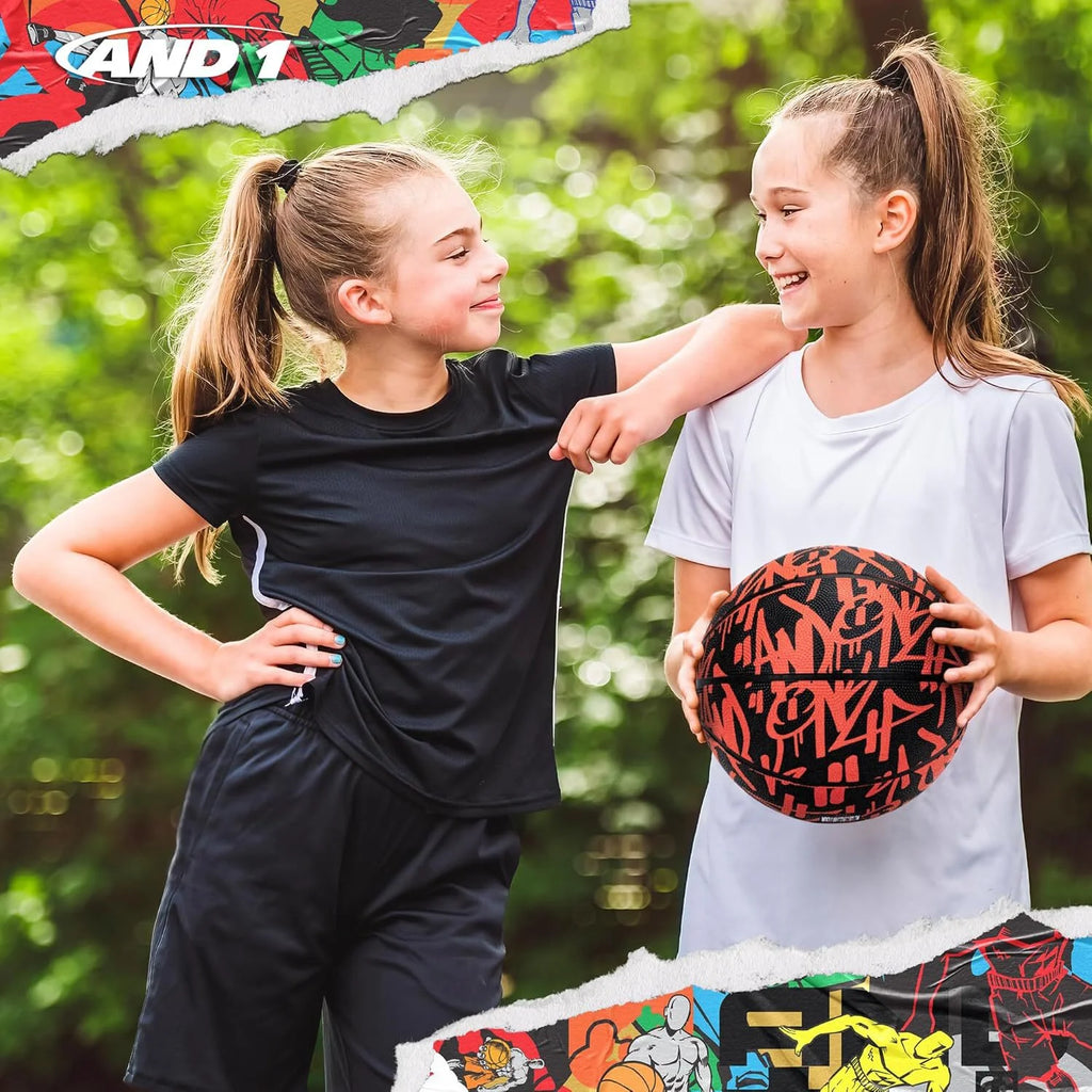 Fantom Graffiti Basketball: Official Regulation Size 6 (28.5") Rubber Basketball