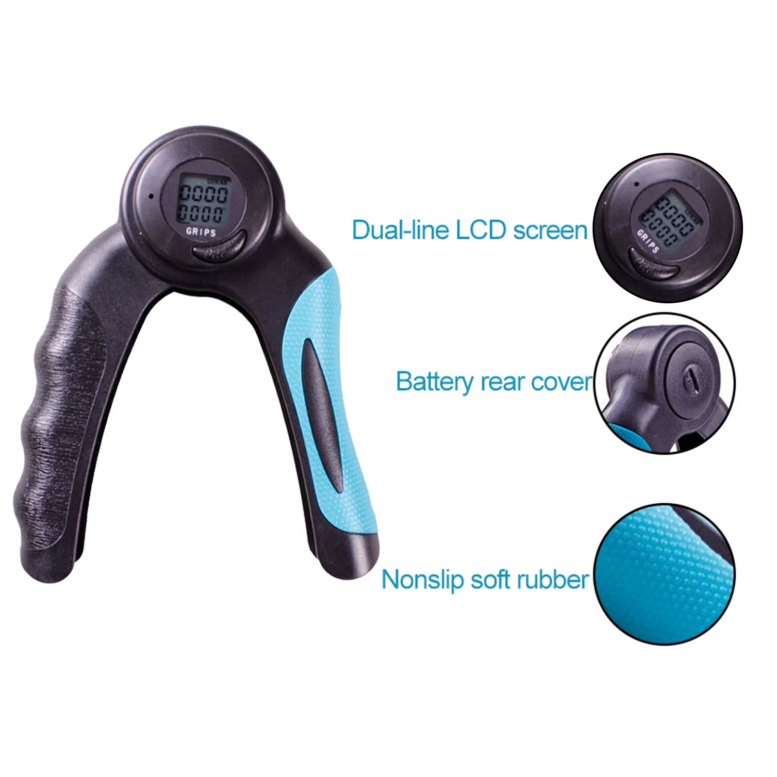 Adjustable Countable Hand Grip Strength Exercise Strengthener Gripper Spring Finger Pinch Carpal Expander for Men Women Athletes